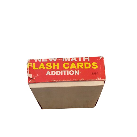 Vintage 1965 Milton Bradley Addition Flash Cards GRADES 2 THROUGH 6 - Picture 2 of 6